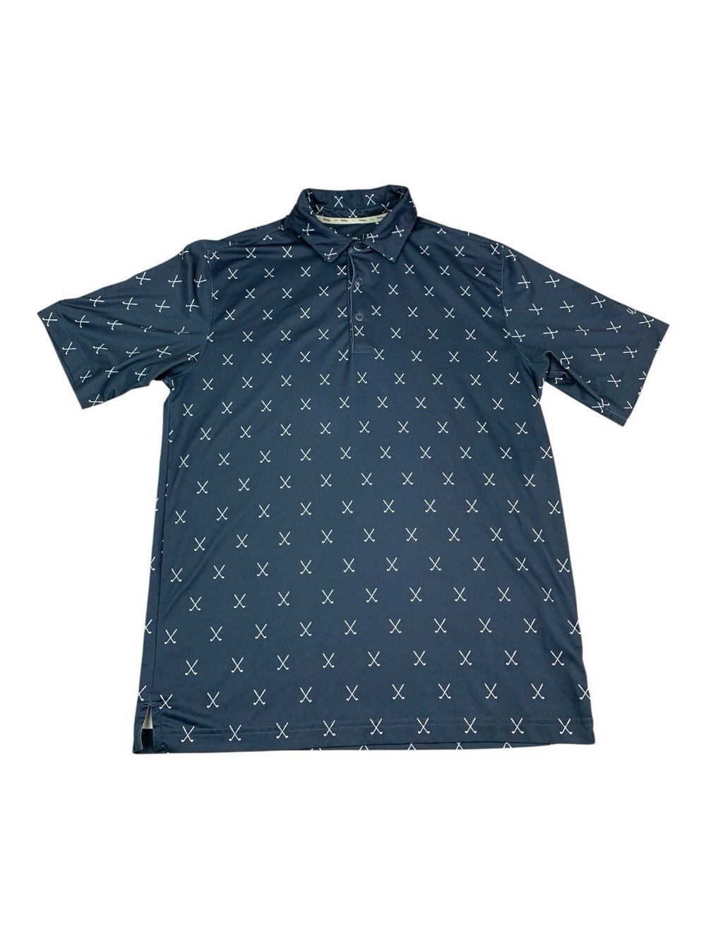 Walter Hagen Performance 11 Wicking Navy Blue Golf Polo Men’s Shirt Size Small